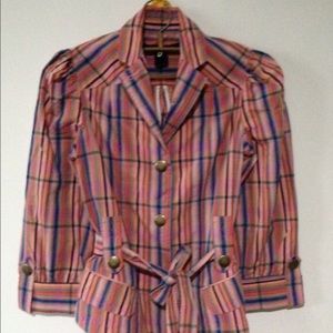Marc Jacobs plaid blazer-like top